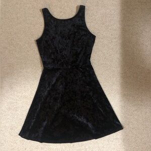LBD Black Velvet Dress